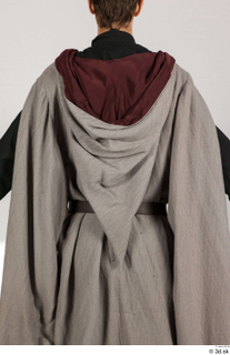  Photos Medieval Monk in grey suit Medieval Clothing Monk czech emblem grey cloak grey suit hood upper body 0006.jpg